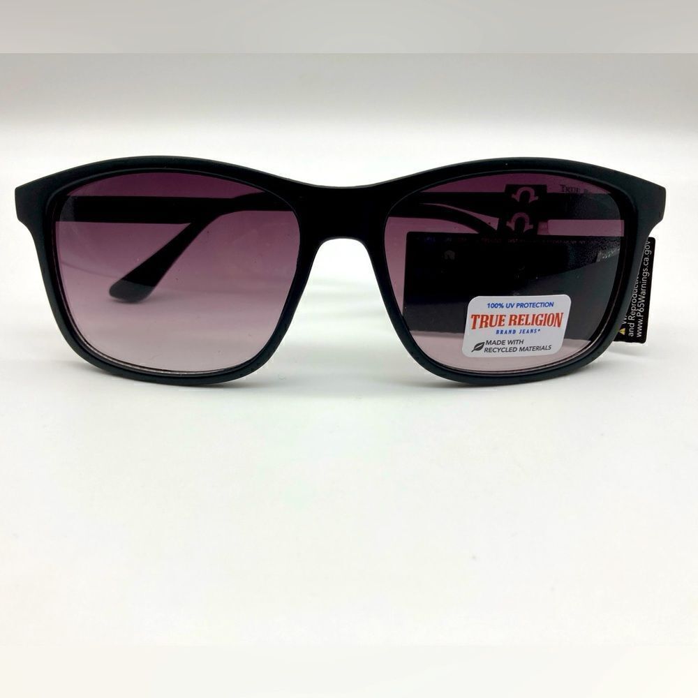 NWT True Religion TRM 1756 Unisex Black Sunglasses - Picture 3 of 11